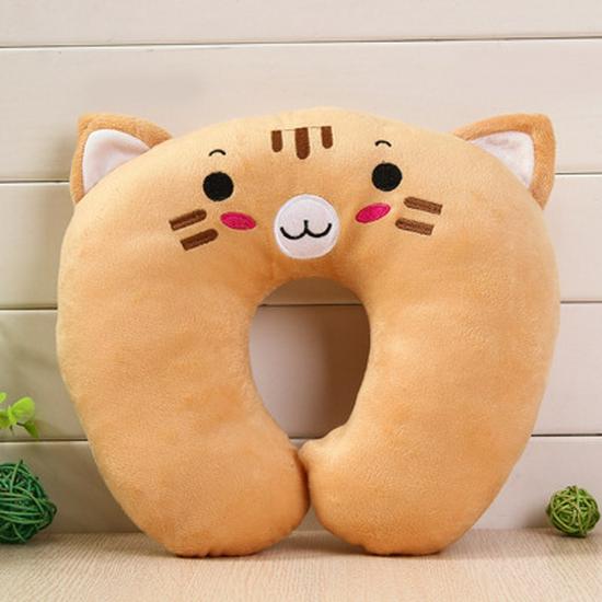 Cartoon U-Shaped Neck Support Travel Pillow