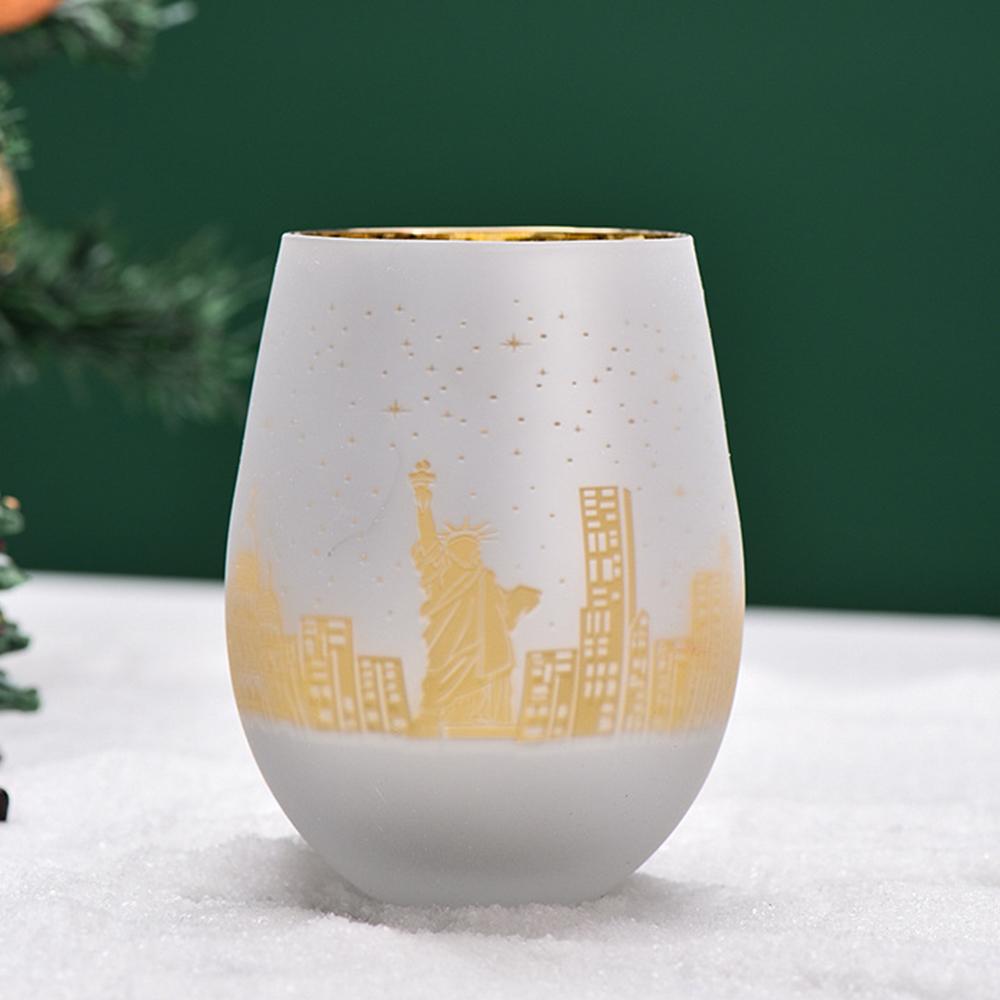 2Pcs/Lot, Electroplated engraved glass red wineglass, Colorful goblet, Whisky wine-glass, Creative egg cup, Bar home beer mug