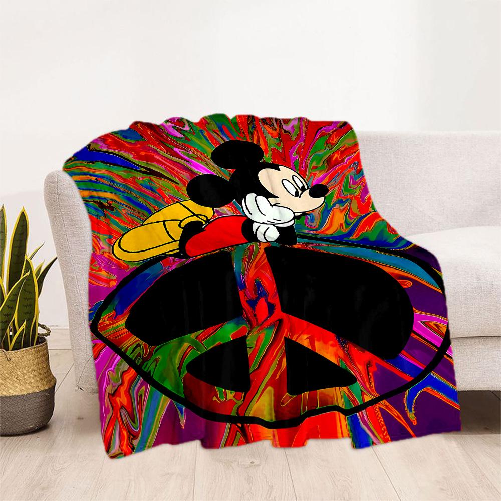 Mickey Mouse Adventure Blanket Soft & Cozy Perfect for Office Chair Bed Office Four Seasons Multipurpose Playful Design Gifts For Family Or Friends