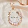 Vintage Purple Imitation Zircon Bracelet for Women Girls Fashion Design Crystal Adjustable Chain Bracelet Zircon Gifts