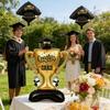 2pcs Standing Graduation Cap Book Trophy Mini Graduation Cap Shaped Film Balloon Set Campus Graduation Ceremony Party Decoration