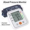 Smart Upper Arm Blood Pressure Monitor Blood Pressure Tester Sphygmometer Large LCD Display Adjustable Suitable for Home Use
