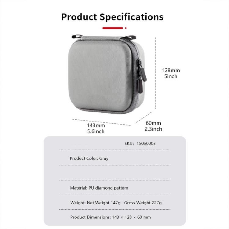 Portable Camera Storage Box Featuring Strap Attachment Water Resistant Impact Proof Pouches Organizers For Easy Carry