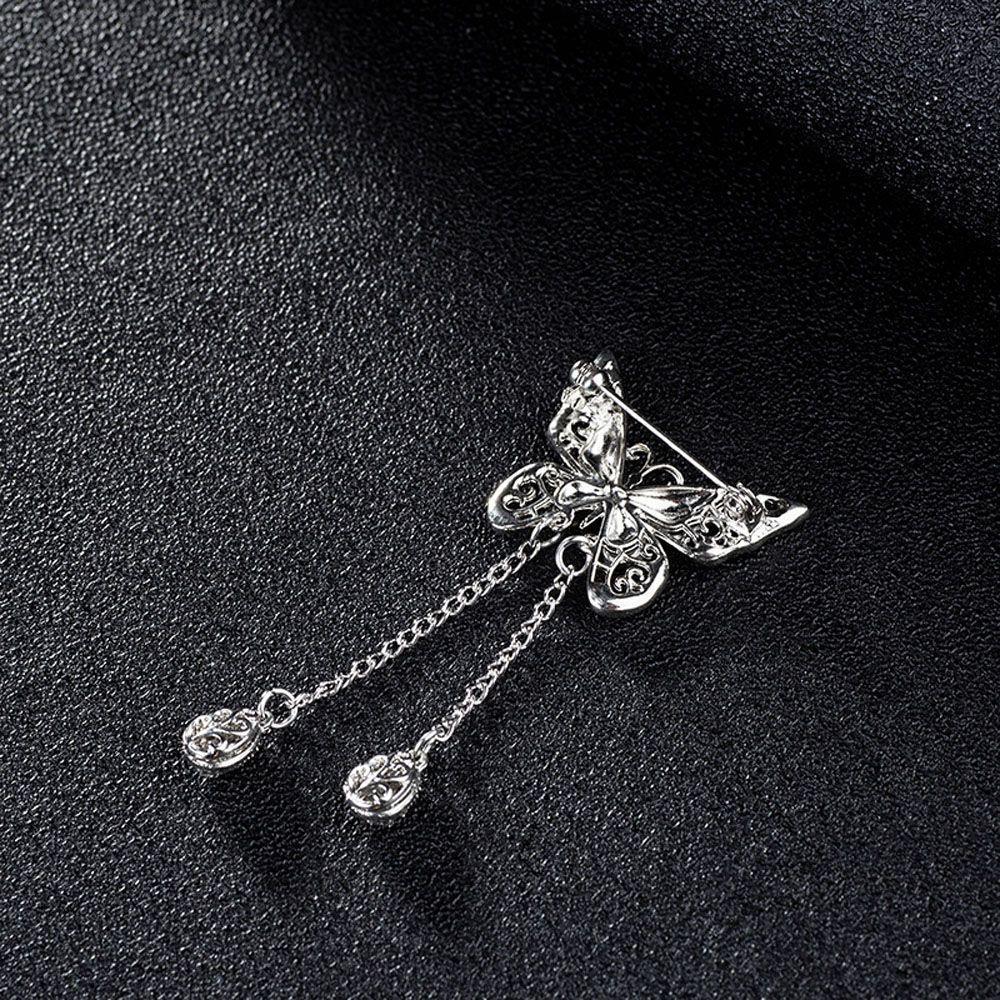 Animal Cubic Zircon Butterfly For Women Girl Rhinestone Accessories Jewelry Brooches Pin Corsage