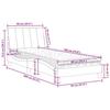 VidaXL Lit avec matelas vert foncé 90x190 cm velours 3208571