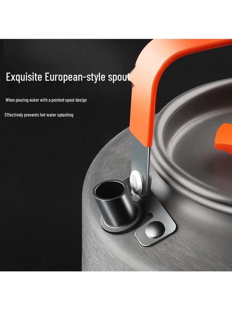 Portable Camping Cookware Set: Outdoor Pot, Cassette Stove, Hanging Pot, Picnic Tableware, and Cooking Utensils.