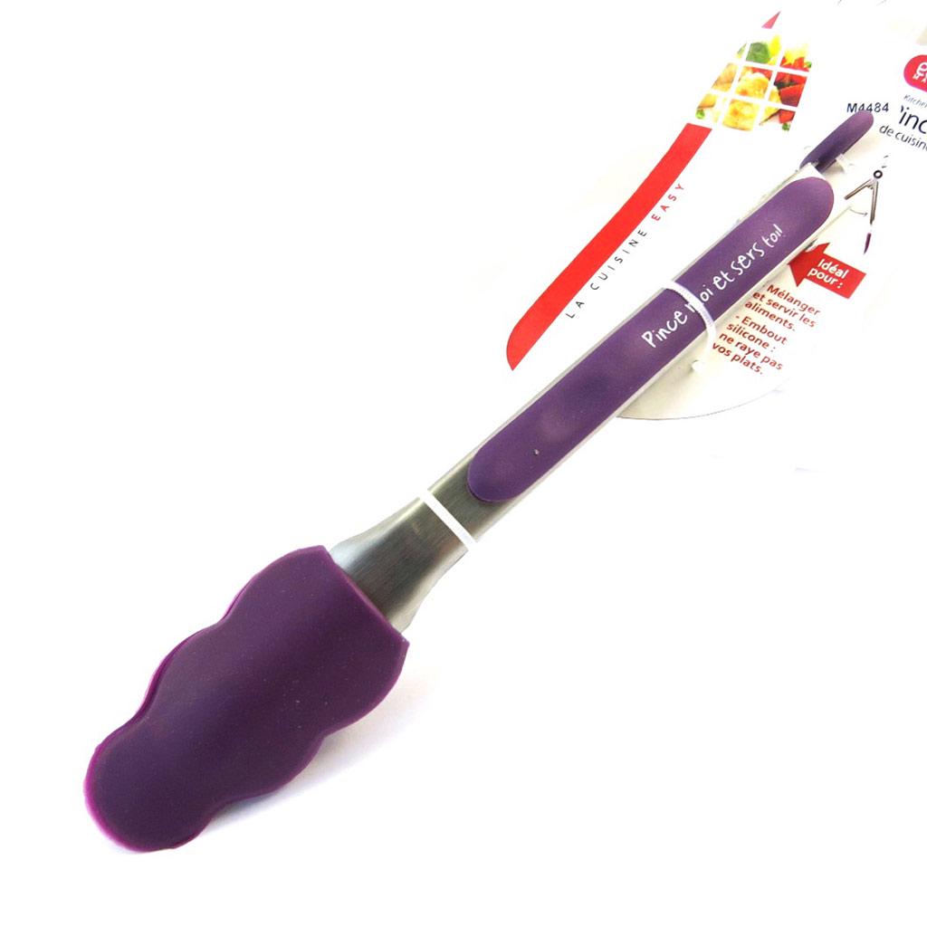 Les Trésors De Lily [M4484] - Purple 'Coloring' Kitchen Tongs (I Have a Crush On You!)