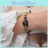 Cord Black Colorful Cat Bracelet Ceramic Beads New Fall Fashion Unisex Jewelry Animal
