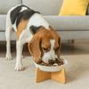 Anti-choking Raised Cat Bowl Wood Stand Anti Vomiting Bowl Slow Feeder Bowl  for Cats Dogs