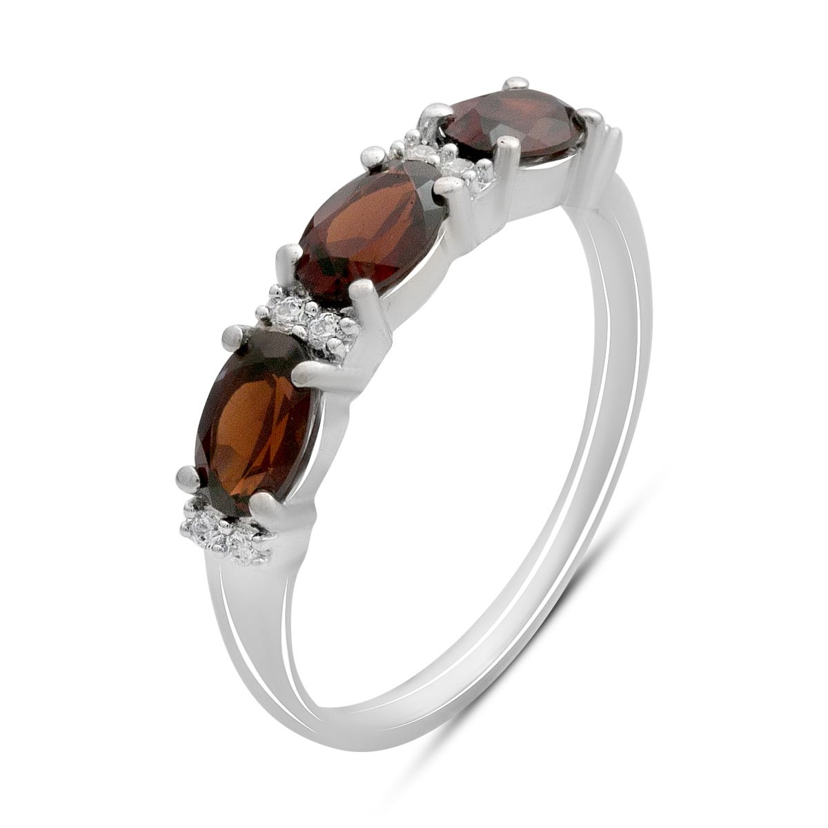 

Серебряное кольцо с натуральным гранатом 1.736ct, вес изделия 2,26 гр (2195801) 17 темні цукерки apple червоний колір