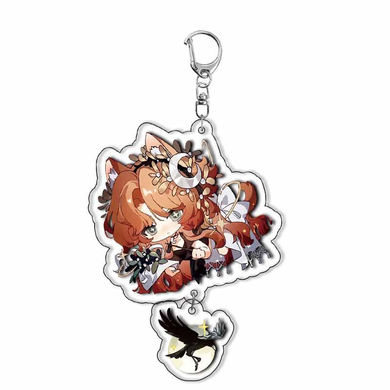 Reverzní hra:1999 Akrylový přívěsek na klíče Kreslené doplňky Viltin Lilya Medicine Druvis III Bkornblume Kroužek na klíče Dárky