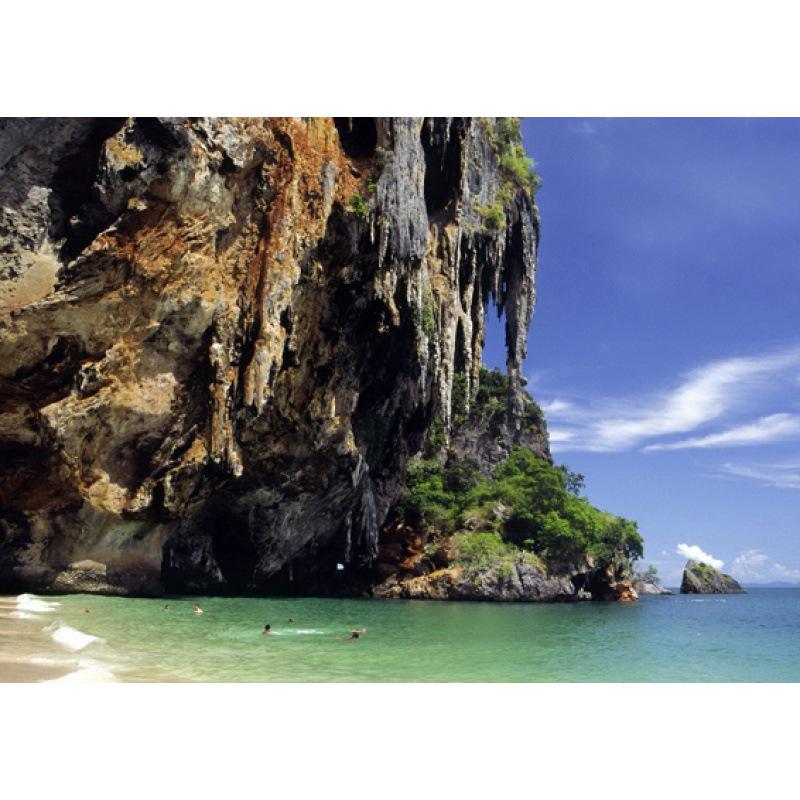 

Thailand Scenic Landscape Art Poster for Dorms, Bedrooms, Bars, Cafes - Framed Wall Décor Yellow Kraft Paper (No Glue) 30X42 cm