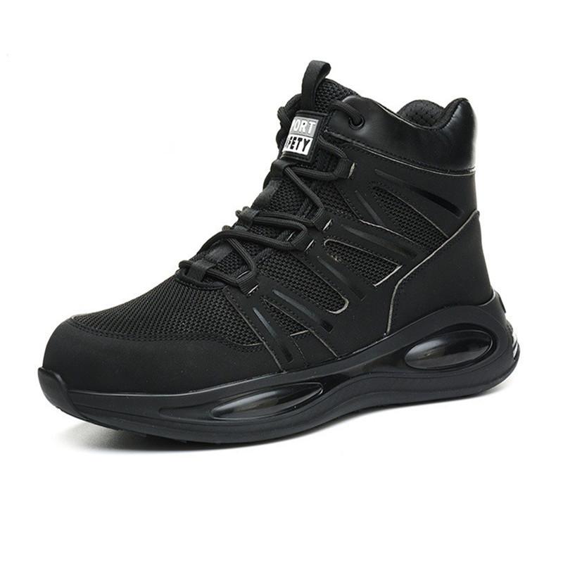 

Outdoors Indestructible Shoes Work Boots Steel Toe Shoes Men Safety Boots Anti-Smash Anti puncture Industrial Shoes Non-slip 40