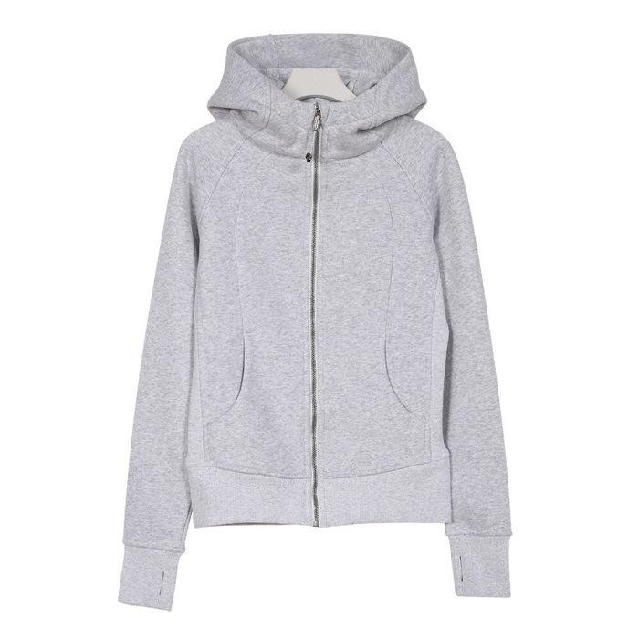 Women's Slim Fit Hooded Zipper Cardigan Jacket - Versatile & Sleek Sports Top