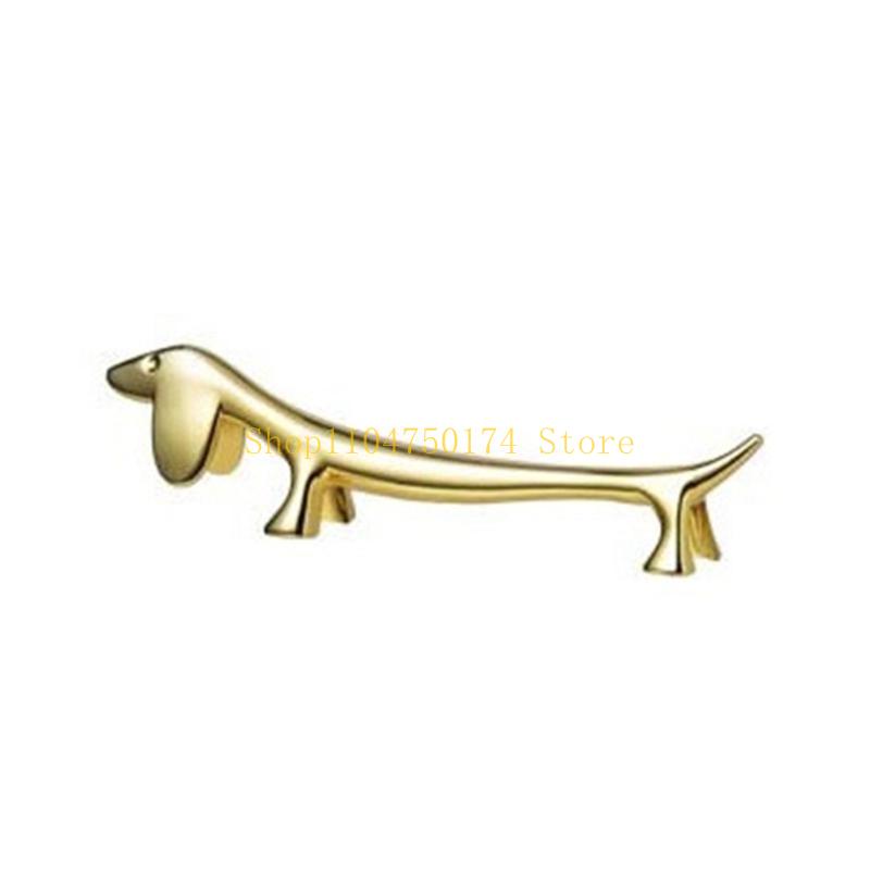 Set of 2 Dachshund Chopstick Stands Durable Alloy Dachshund Chopstick Rest Desktop Decoration Stand Holder Top Sale