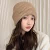 Big Head Circumference Knitted Wool Hat Winter Hat Women's Ear Protection Warm Headgear Fashion Versatile Stacking Hat