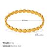 Simple geometric heart-shaped C-shaped bracelet stainless steel gold-plated personalized fashion high-end bracelet women