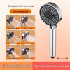 XONYSHI Household Silicone 6-Setting Pressurized Handheld Shower Head