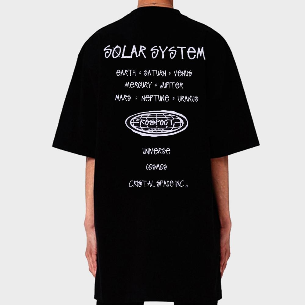 Respect Solar System Tee Black L