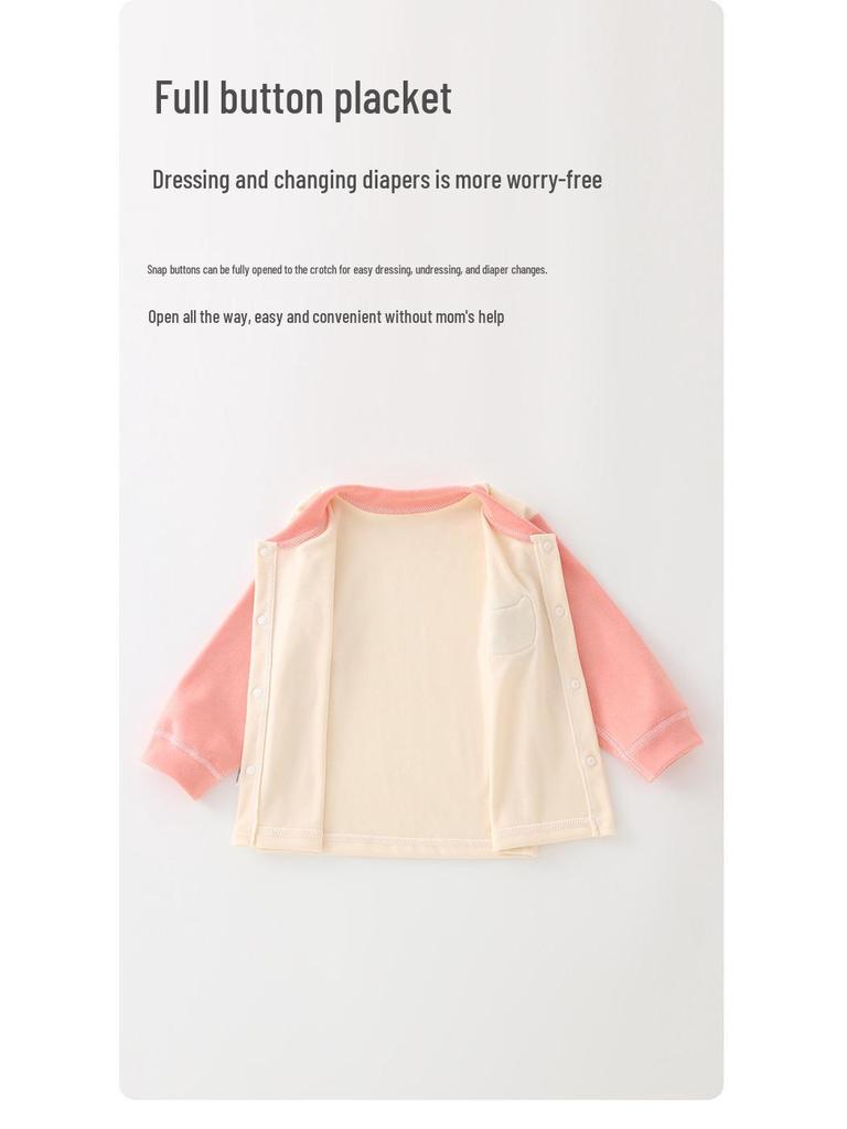 De Jong Warm Open-Top Newborn Autumn PJs Base Layer for Boys & Girls