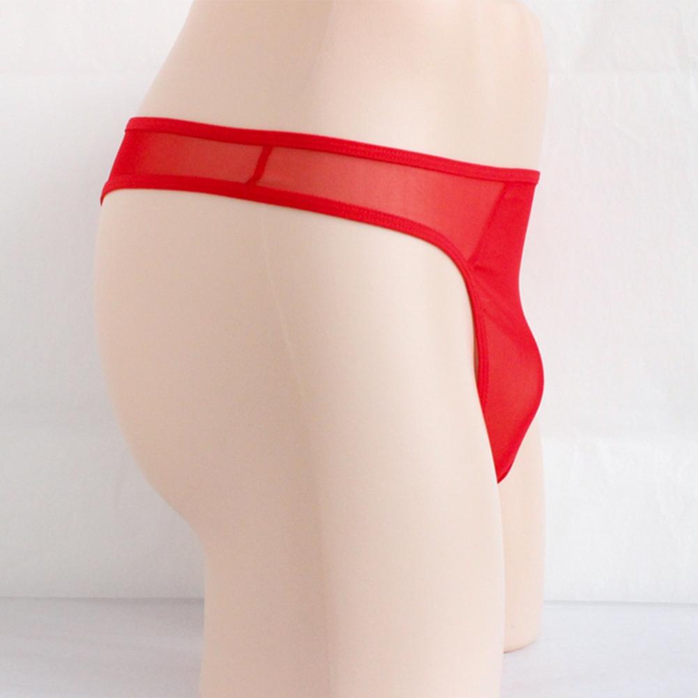 Mesh Briefs Sheer See-Through T-back Thong Underpants