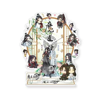Anime mo dao zu shi figura de ação temporizador relógio suporte modelo wei wuxian lan wangji acrílico decoração presentes