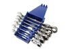 Swivel Flex Ratchet Wrench, Gear Wrench, Set of 6, 72 Gears, Combination Wrench, Gear Ratchet