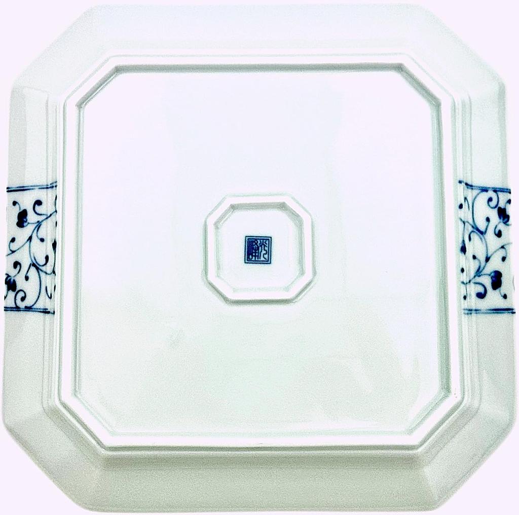 Ai Rindo Hana Imari Čtvercový talíř Mino keramika, malta, barvená nadčasová nádoba, párty, francouzský, italský, kuřecí, vánoční, dekorativní talíř, keramika, luxusní