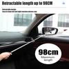 Retractable Car Rearview Mirror Wiper 98cm Telescopic Windshield Blade Cleaning Brush Long Handle Window Glass Wash Auto Cleaner