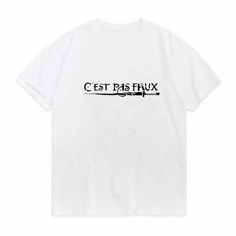 Cest Pas Faux Kaamelott Perceval TShirt Unisex Cotton Alexandre Astier French Humor Tee Breathable Crew Neck Tshirt S