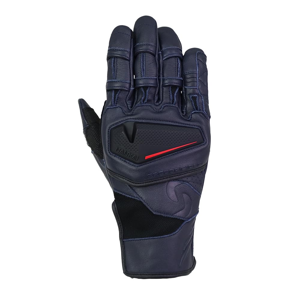 

NANKAI ErgoGrip Aerodynamic Motorcycle Dark Size by Nankai Parts Gloves, Blue, LL, SDG-7066,