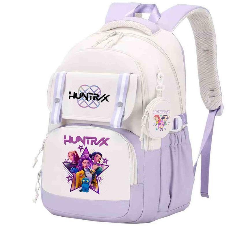 

KPop Demon Hunters Demon Hunters Peripheral Korean version schoolbag to reduce the burden and protect the spine for primary and secondary No specification