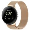 For Google Pixel Watch 3 41mm/Watch 2/Pixel Watch Metal Milanese Replacement Adjustable Watch Band Breathable Mesh Wrist Band