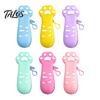 School Supplies Organizer Cat Paw Silicone Pencil Case, Large Capacity Stationery Student Supply Bag Bag, Students Storage Pouch with Zipper Case