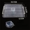 Plastic Transparent Storage Box 60 Slots Large Capacity Organizer Box Multifunctional Bead Organizer Storage Containers