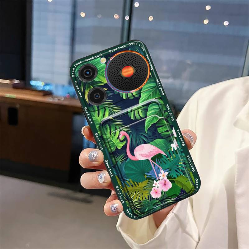 Back Cover Graffiti Phone Case For ZTE Nubia Music Anti-knock Fashion Design Cartoon Durable Card Bag Full Wrap TPU Cute
