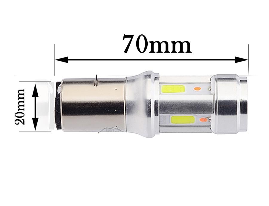 Quality high-low Beam Motorcycles Headlight COB Lamp ATV White Color LED Bulbs