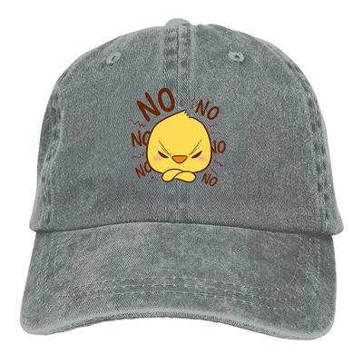 Effen kleur Papa Hoeden NEE NEE NEE Dames Hoed Zonneklep Alle Seizoenen Reizen Verstelbaar Baseballpetten Eend Emotie Pet