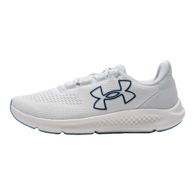 Charged Pursuit 3 Big Logo - White Grey Midnight Navy Men Sneakers Distant-Grey 3026518-108