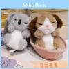 Sleeping Animal Basket Plush Toy Cute Cartoon Koala Rabbit Puppy Doll Children