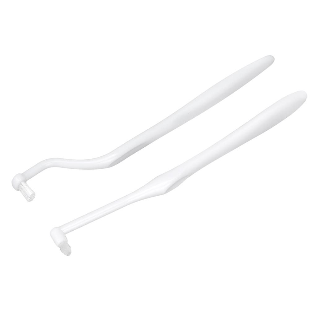 Getuftete Zahnbürste Kieferorthopädische Zahnspangenreinigung Fleckenentfernung Interdentalbürste für Mundpflege Weiß
