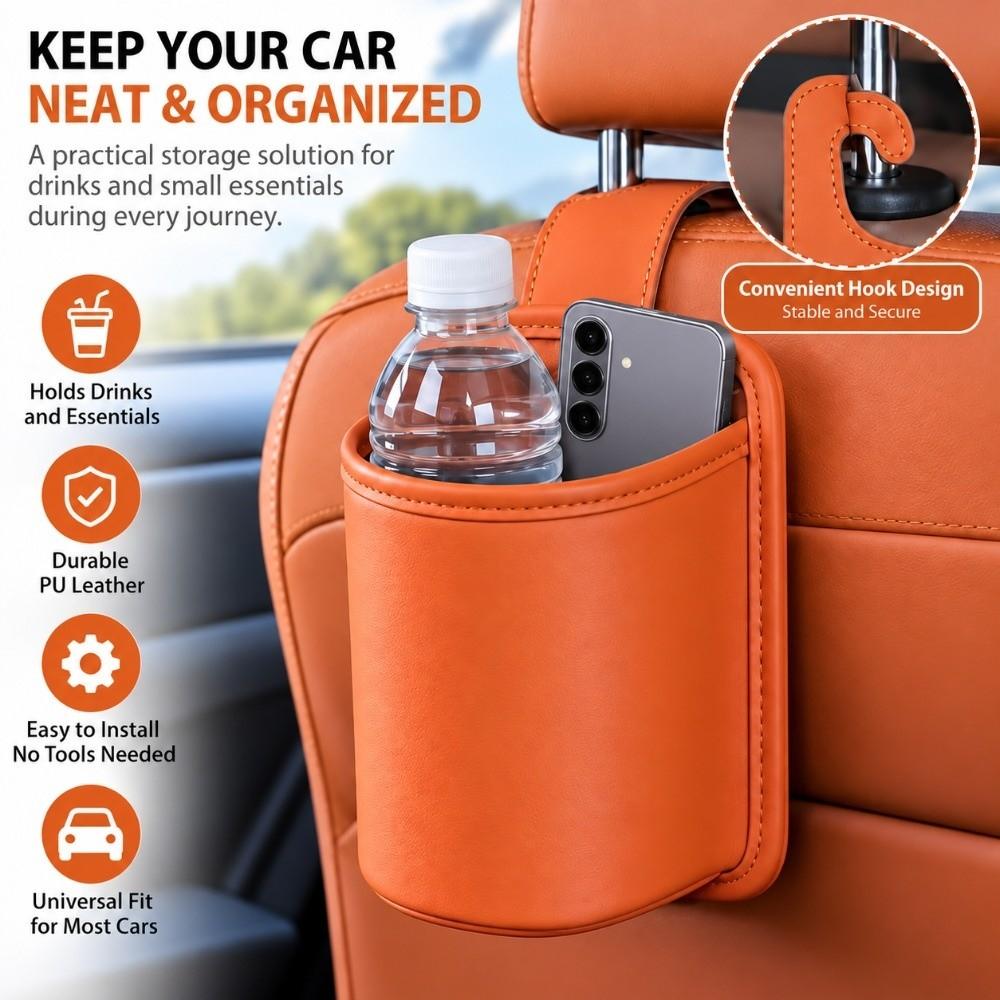 Hanging Car Seat Back Beverage Racks Stable Auto Seat Back Organizer Car Interior Accessories