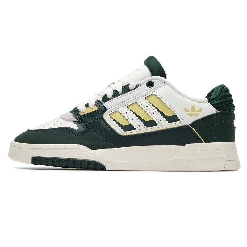 Adidas Originals Drop Step Low 2.0 Comfortable Versatile Non-Slip Durable Low-Top Skate Shoes Unisex Sneakers Green White JQ0105