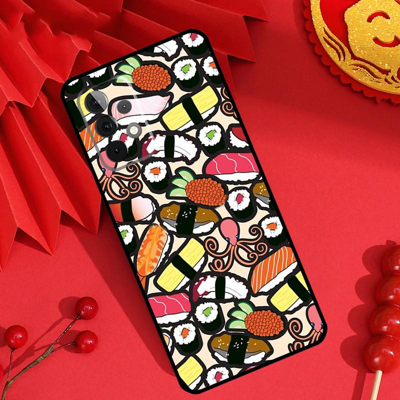 Sushi Food Case For Samsung Galaxy M15 M55 M31 M13 M11 M12 M14 M06 M16 M36 M56 M53 M32 M52 M35 M34 M54