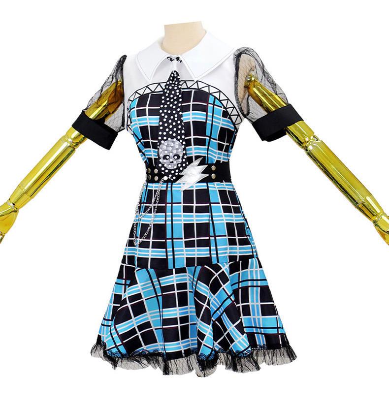 Monster High Frankie Stein Cosplay Kostüm Mit Kleid Und Accessoires Für Anime Rollenspiel