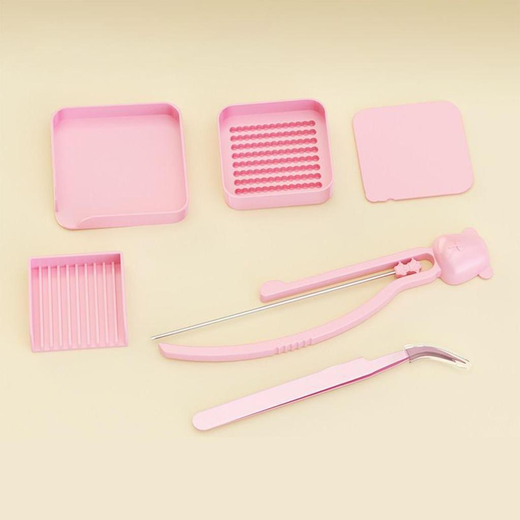 6Pcs/Set Creative Beads Clips Pen Tray Kits With Organizer Tray DIY Melty Beads Tool Set 2.6mm Efficient Padding Bean Pen