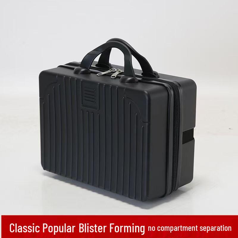 

14-дюймовая портативная косметичка: Элегантный, Высококлассный Набор Дорожных Чемоданов Classic Black with No Divider