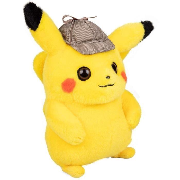 Pokemon - film détective pikachu - peluche 20 cm détective pikachu