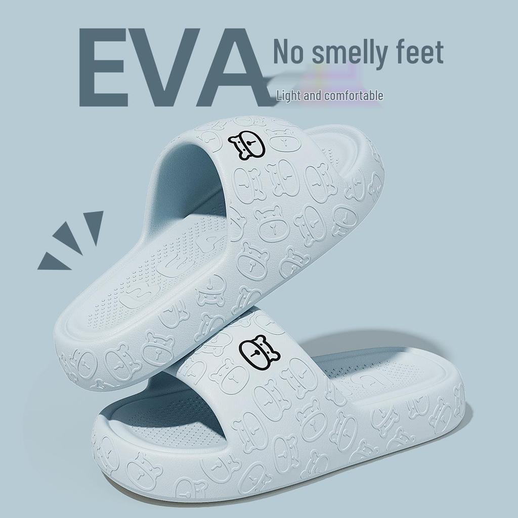 Eva Non-Slip Soft Sole Slippers for Home & Outdoor Use - Unisex Sandals with Thick Bottom