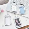 Photo Card Storage Sleeve Metallic Card Protector Silver Snowflake Card Holder Dust-Resistant For K-Pop Merchandise Fans
